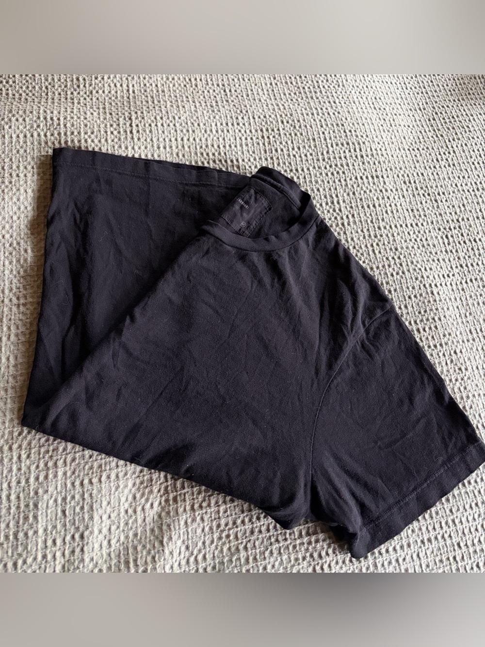 Nili Lotan Bradley Black Crewneck Cotton Tee